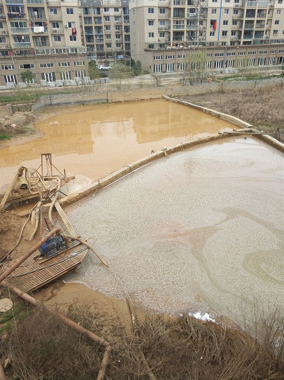 库伦沉淀池淤泥清理-厂区废水池淤泥清淤